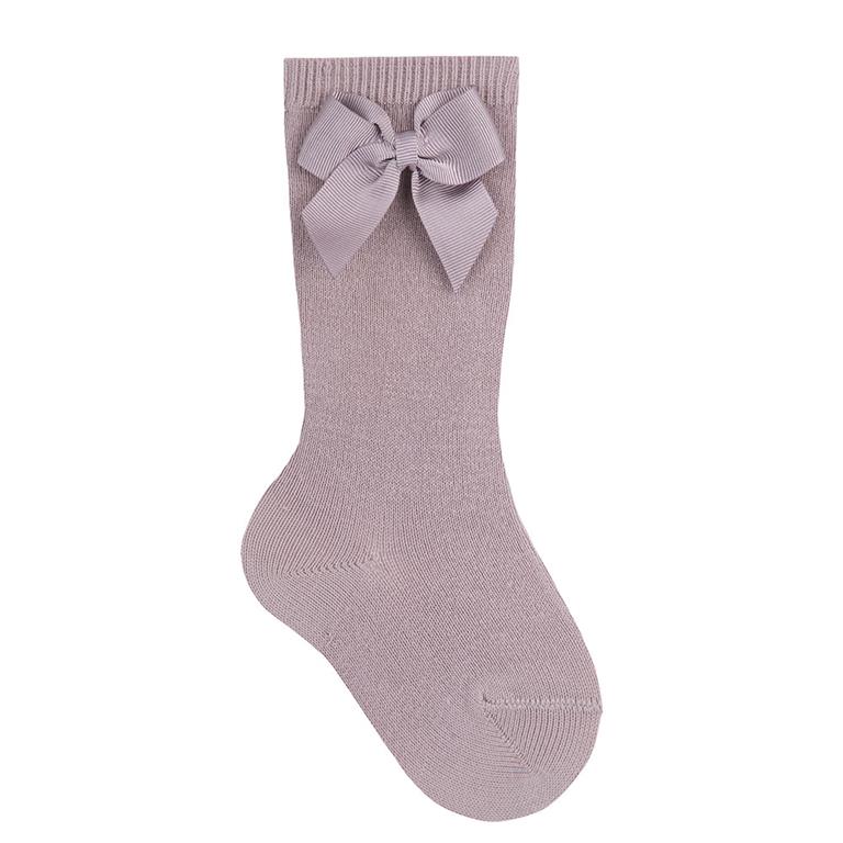 Calze lunghe Condor cotone con fiocco grosgrain laterale