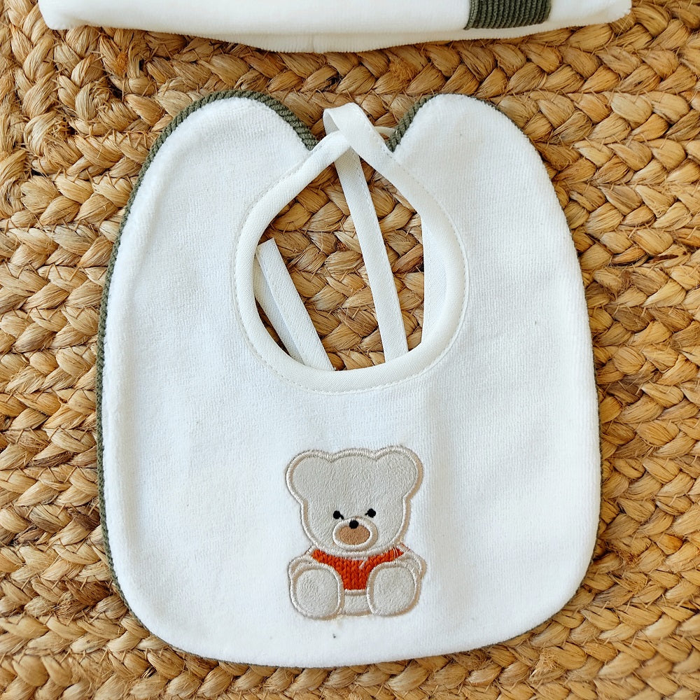 Bavetta + Cappellino in ciniglia La Sartoria Dei Piccoli