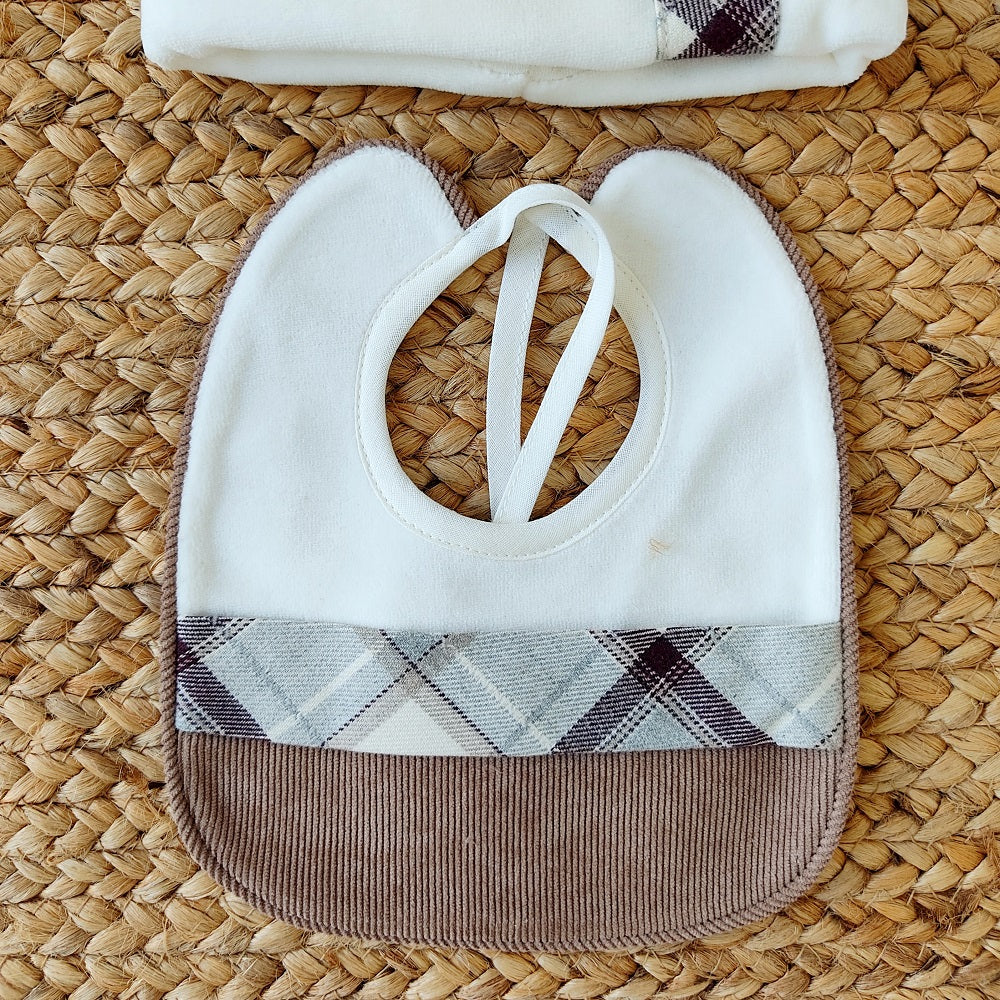 Bavetta + Cappellino in ciniglia La Sartoria Dei Piccoli