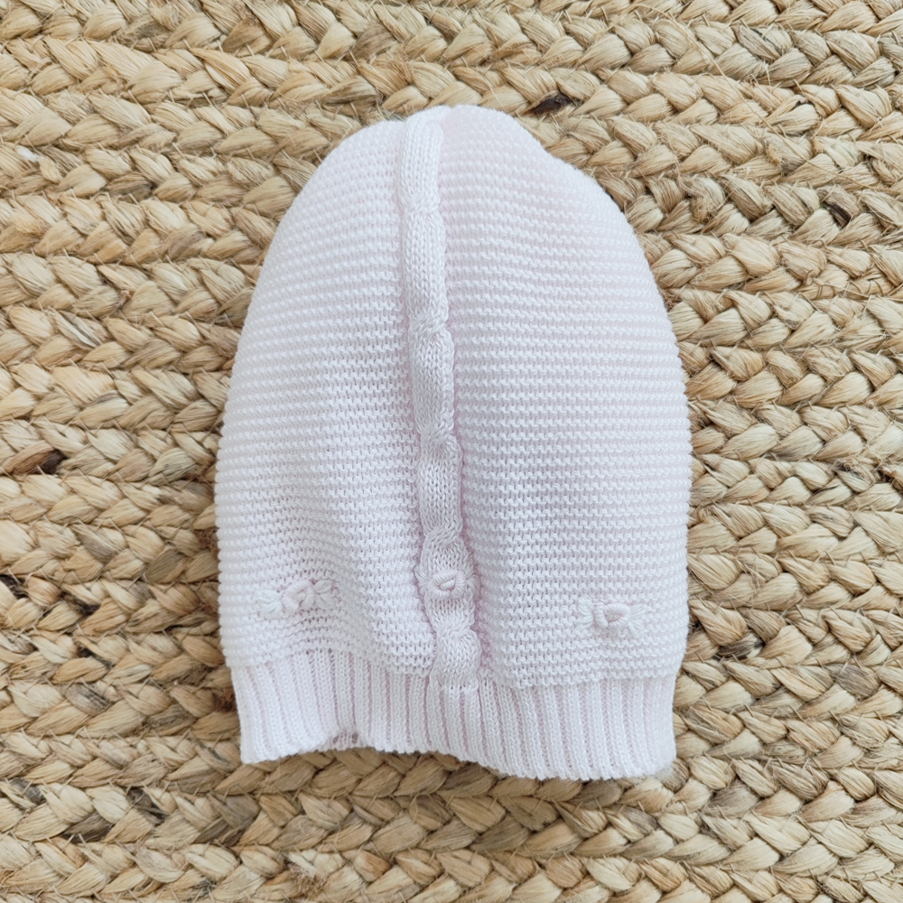 Tutina + cappellino + scarpine in filo di cotone Aurora