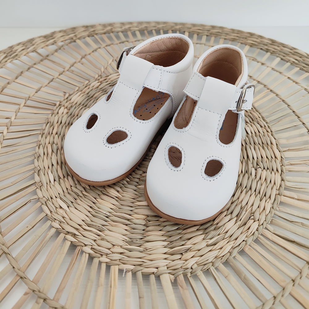 Scarpe Occhio di bue in pelle primi passi Angelitos
