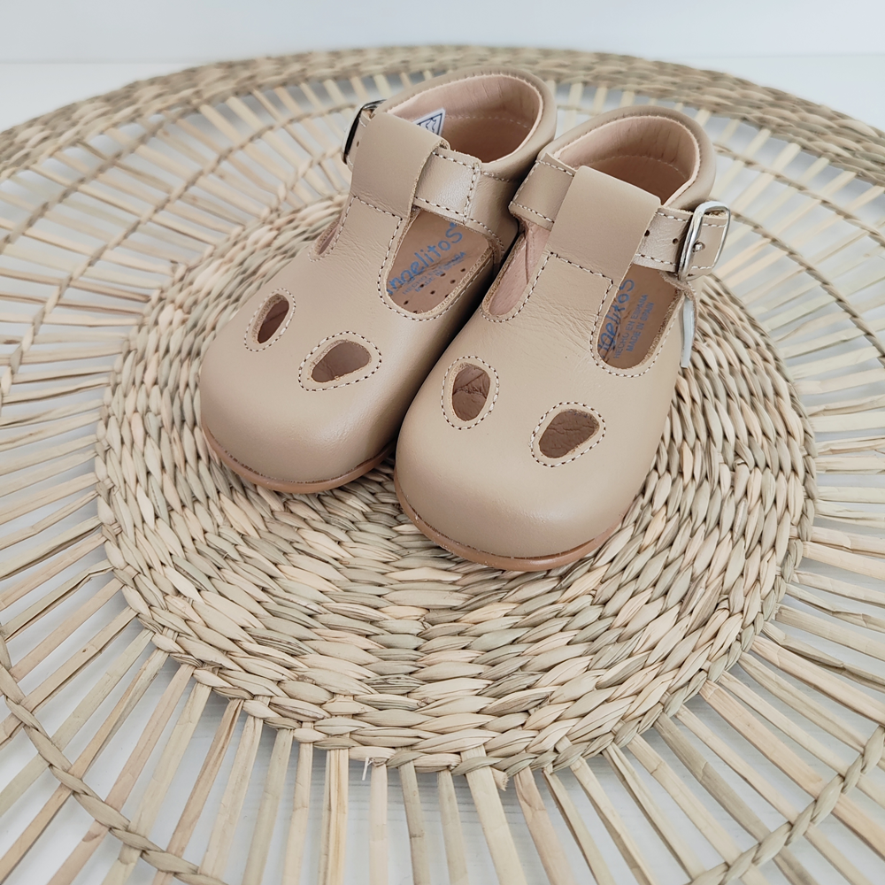 Scarpe Occhio di bue in pelle primi passi Angelitos