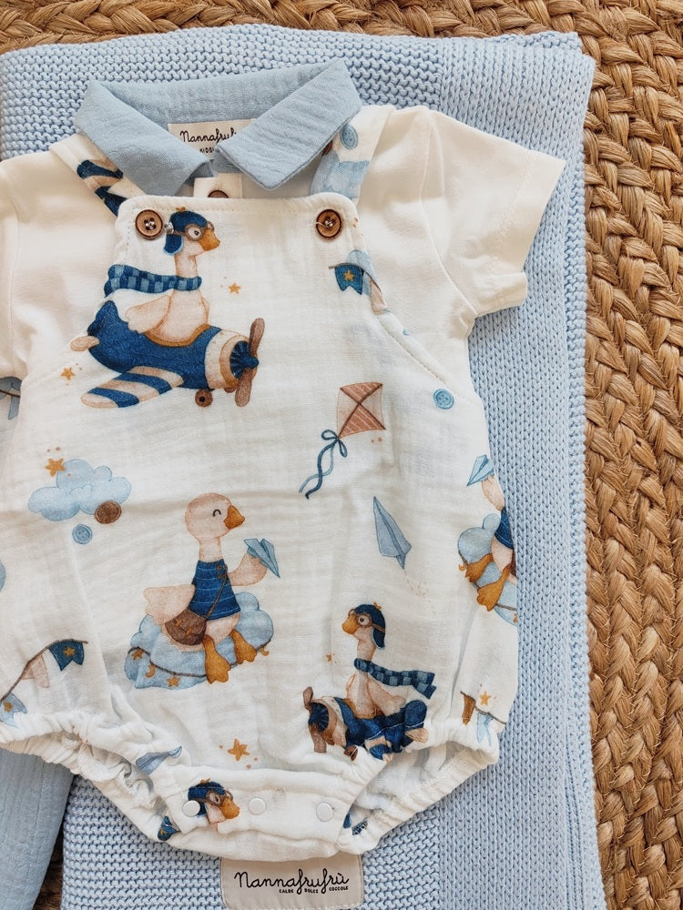 Completo due pezzi in cotone Nannafrufrù