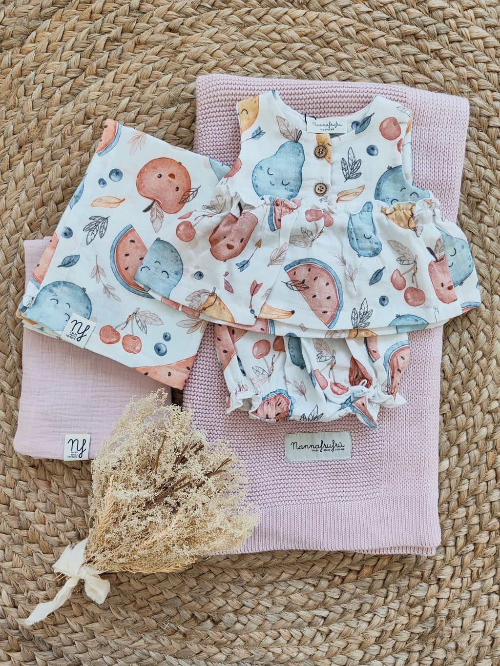Completo due pezzi in cotone Nannafrufrù