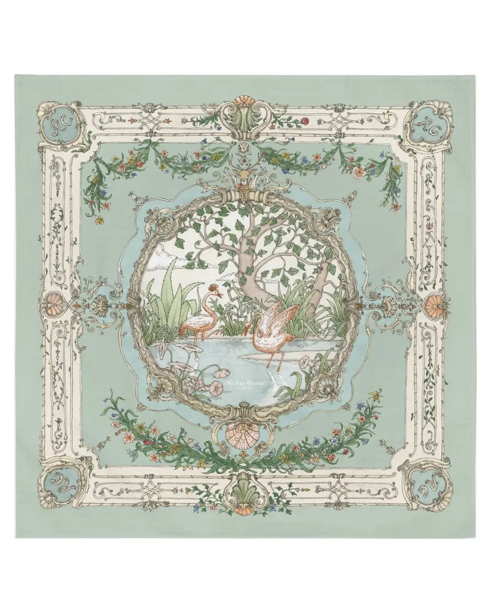 Carré -Atelier Choux Paris-  Arazzo Verde