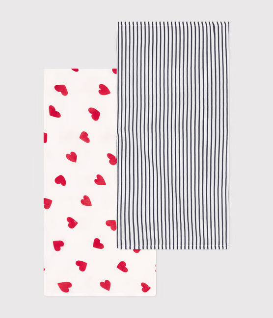Set 2 mussole in garza Petit Bateau