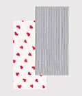 Set 2 mussole in garza Petit Bateau
