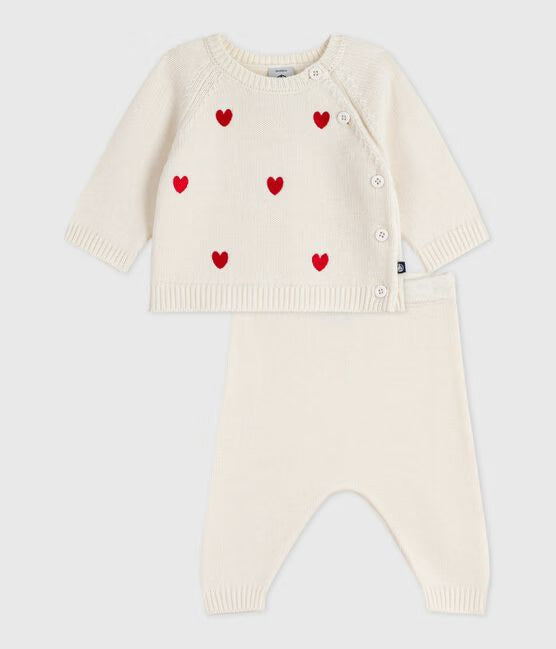 Completo due pezzi in lana Petit Bateau