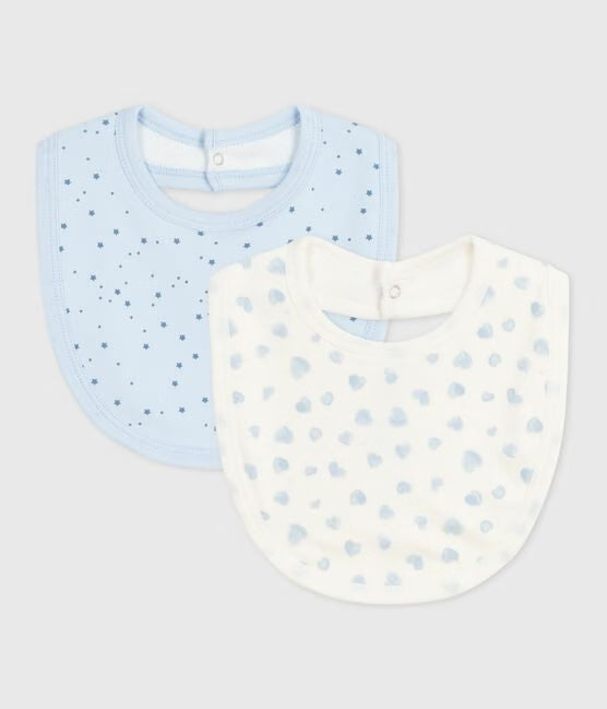 Set di bavaglini in cotone con stampa Petit Bateau