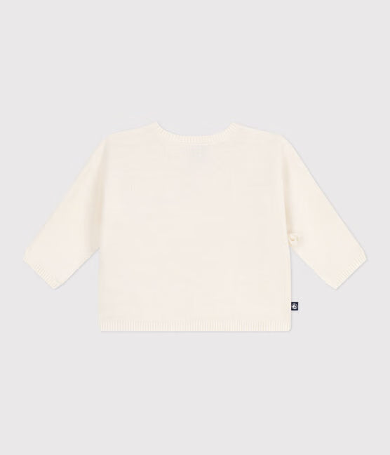 Brassière con incrocio + Pantaloni in maglia traforata di misto lana e cotone Petit Bateau