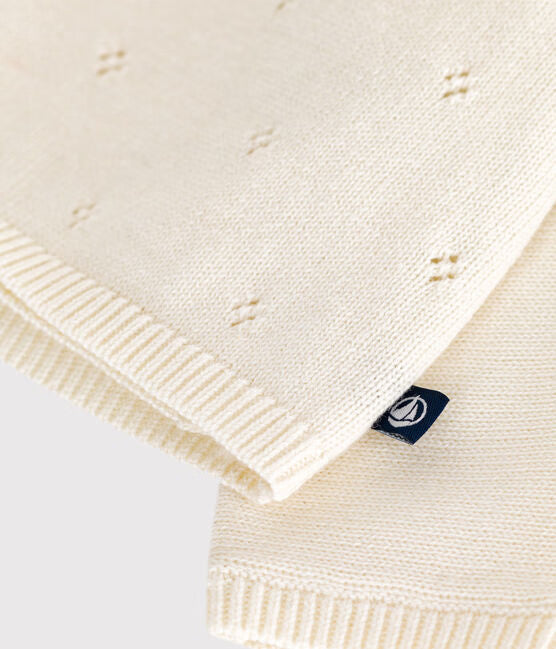 Brassière con incrocio + Pantaloni in maglia traforata di misto lana e cotone Petit Bateau