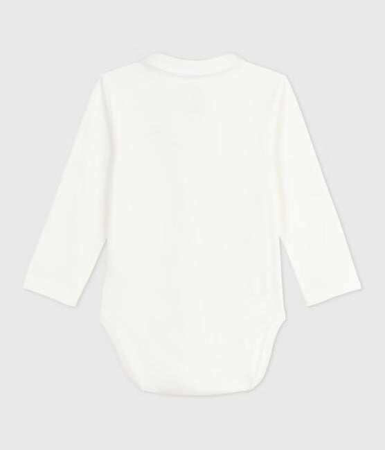 Body con colletto ricamato Petit Bateau