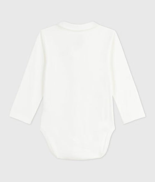 Body con colletto ricamato Petit Bateau