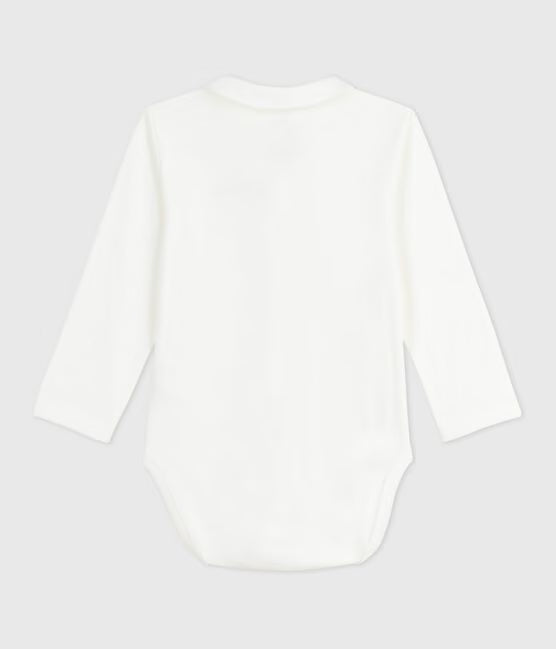 Body con colletto ricamato Petit Bateau