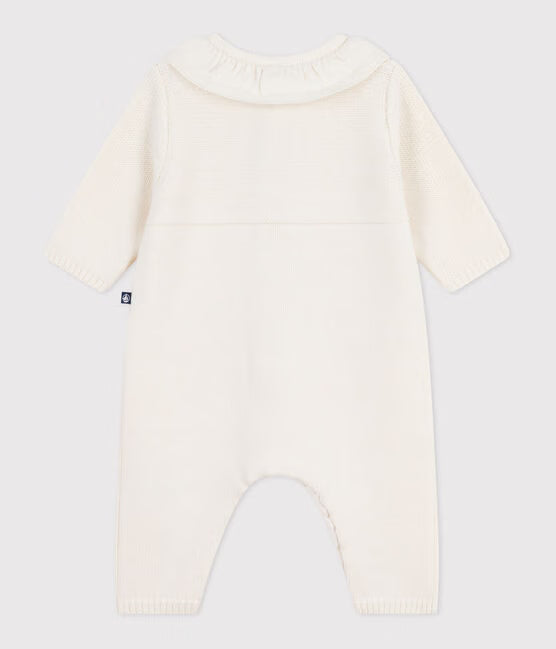 Tutina con colletto in maglia Petit Bateau