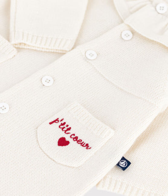 Tutina con colletto in maglia Petit Bateau