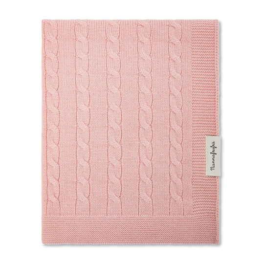 Coperta Treccia lana merino Nannafrufrù