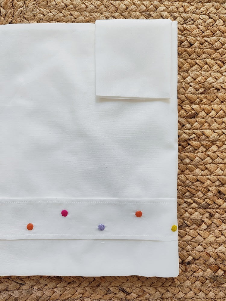 Lenzuolino in cotone- Culla- Le Coconnè