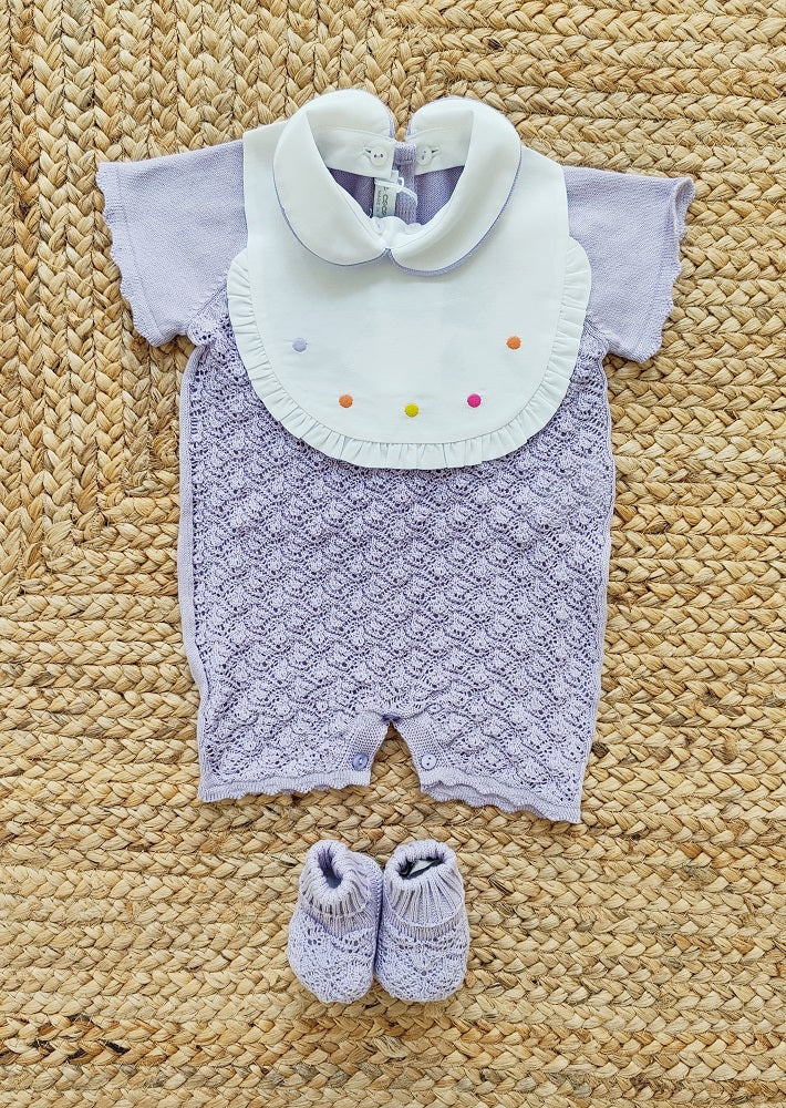 Pagliaccetto in filo + scarpine Le Coconnè