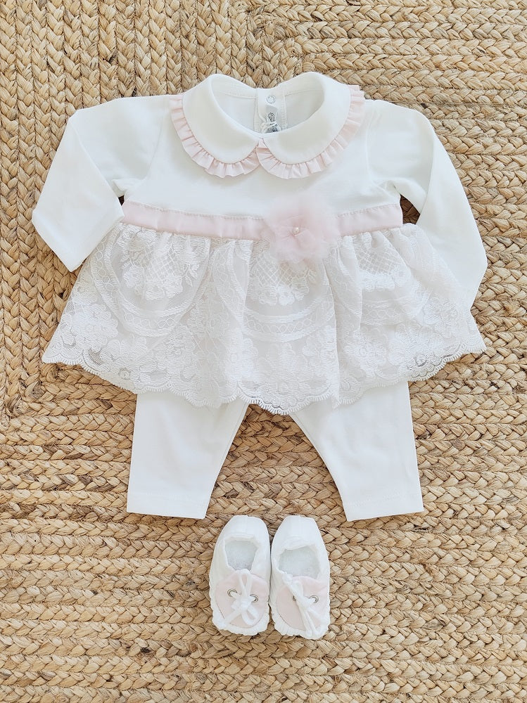 Completo due pezzi in cotone La Sartoria Dei Piccoli