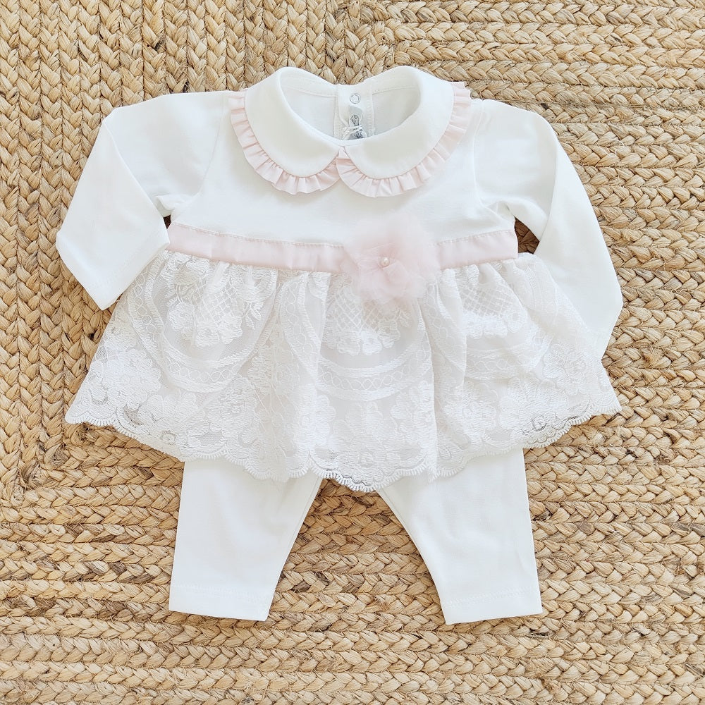 Completo due pezzi in cotone La Sartoria Dei Piccoli