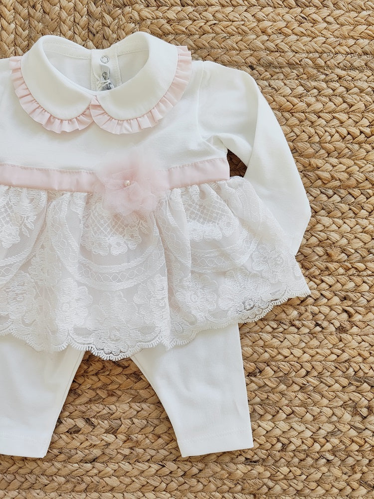 Completo due pezzi in cotone La Sartoria Dei Piccoli