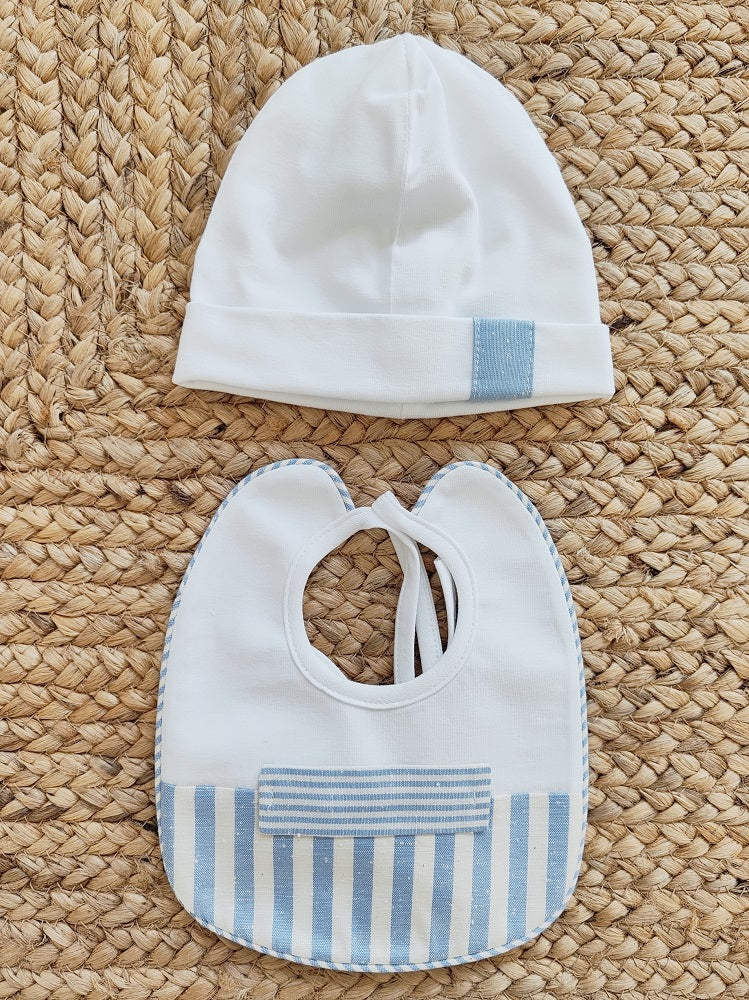 Set Cappellino + in cotone La Sartoria Dei Piccoli