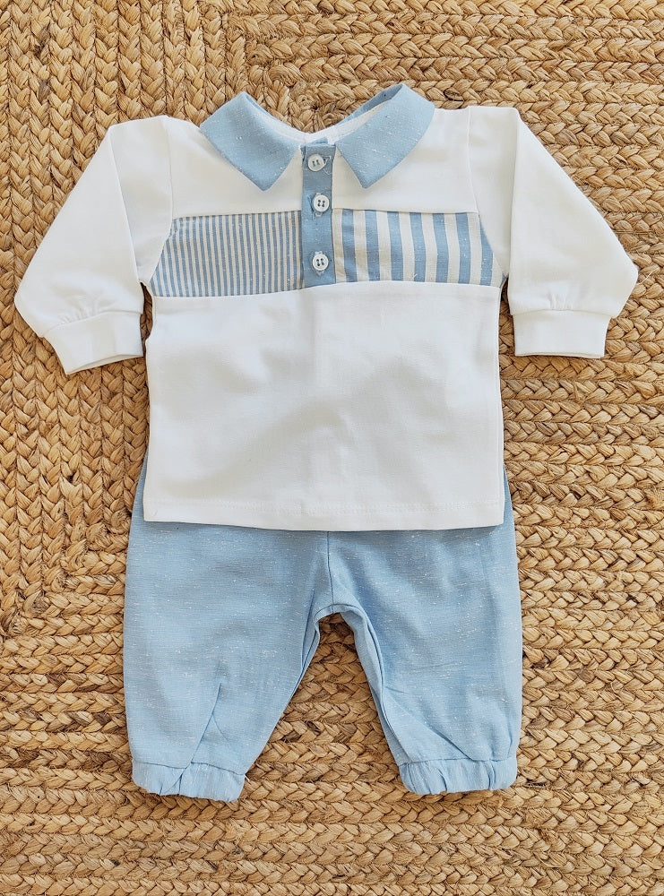 Completo due pezzi in cotone La Sartoria Dei Piccoli