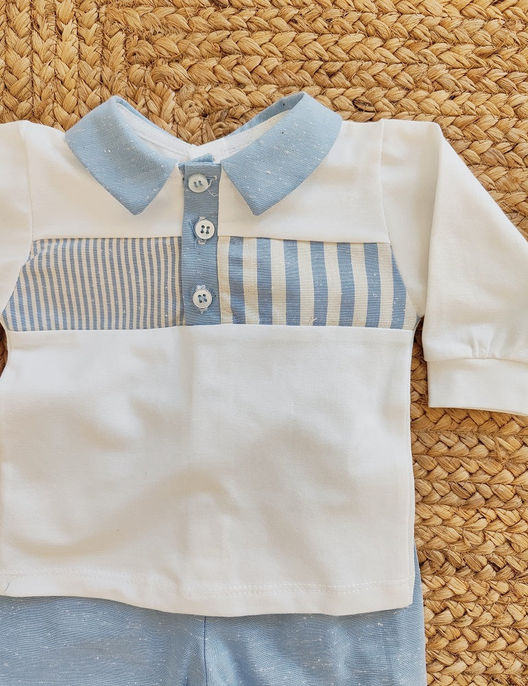 Completo due pezzi in cotone La Sartoria Dei Piccoli