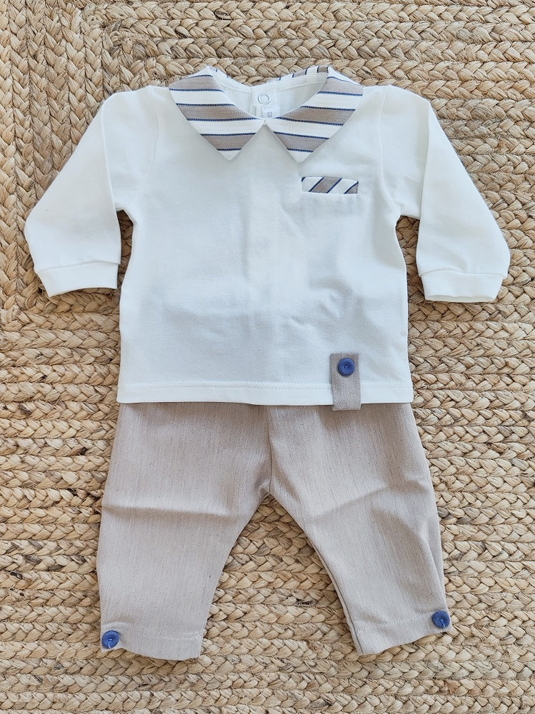 Completino due pezzi in cotone Teto e Tatta