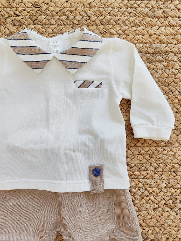 Completino due pezzi in cotone Teto e Tatta