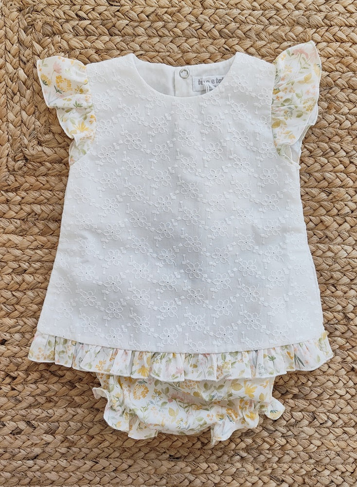 Completino due pezzi in cotone Teto e Tatta