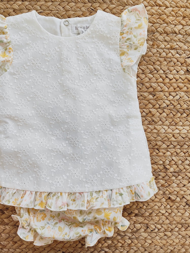 Completino due pezzi in cotone Teto e Tatta