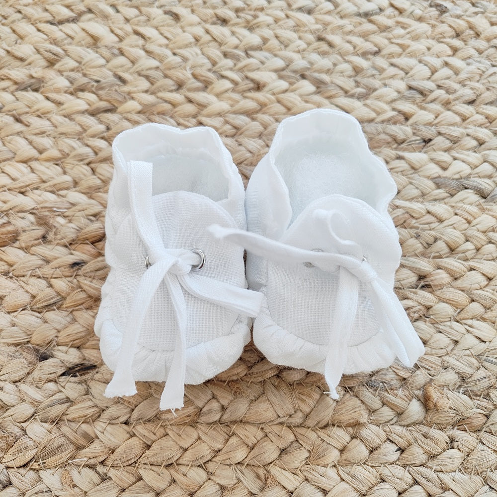 Scarpine in lino La Sartoria dei Piccoli