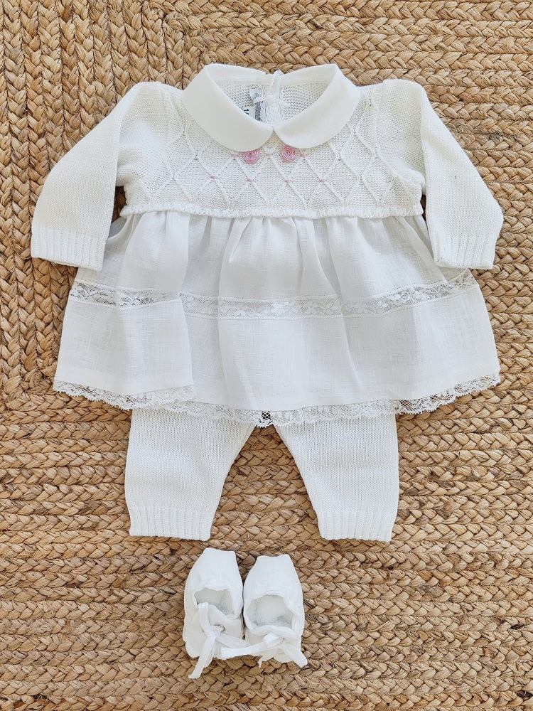 Completo in filo di cotone e lino La Sartoria dei Piccoli