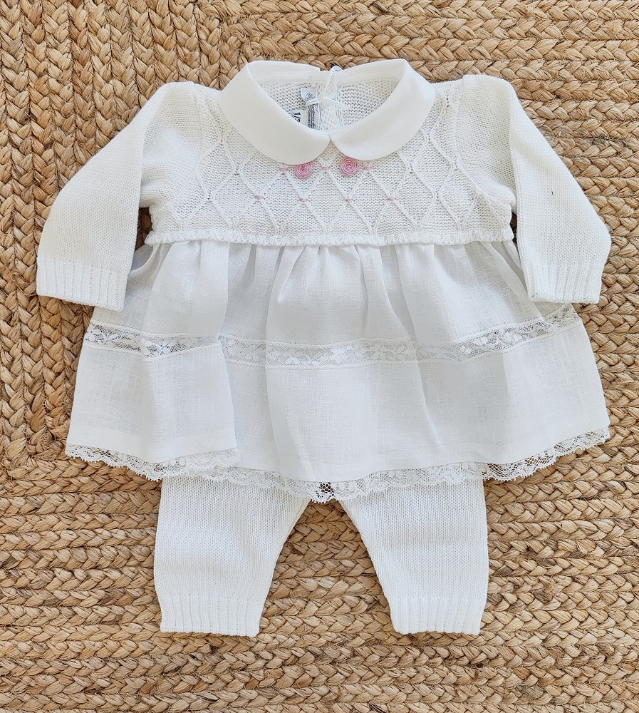 Completo in filo di cotone e lino La Sartoria dei Piccoli