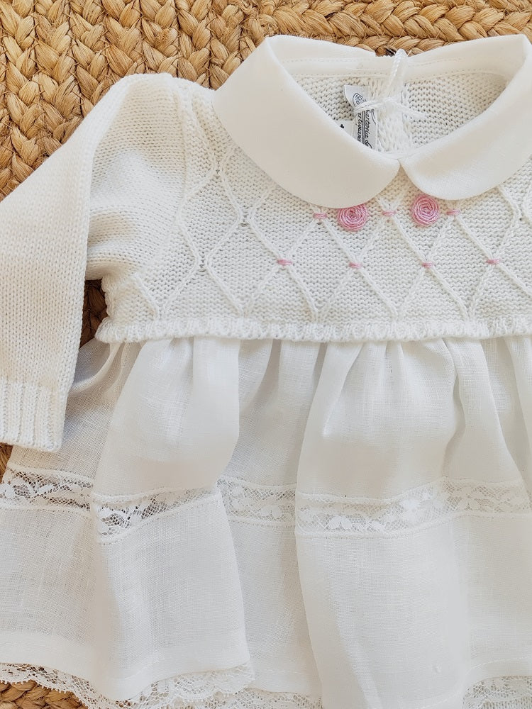 Completo in filo di cotone e lino La Sartoria dei Piccoli