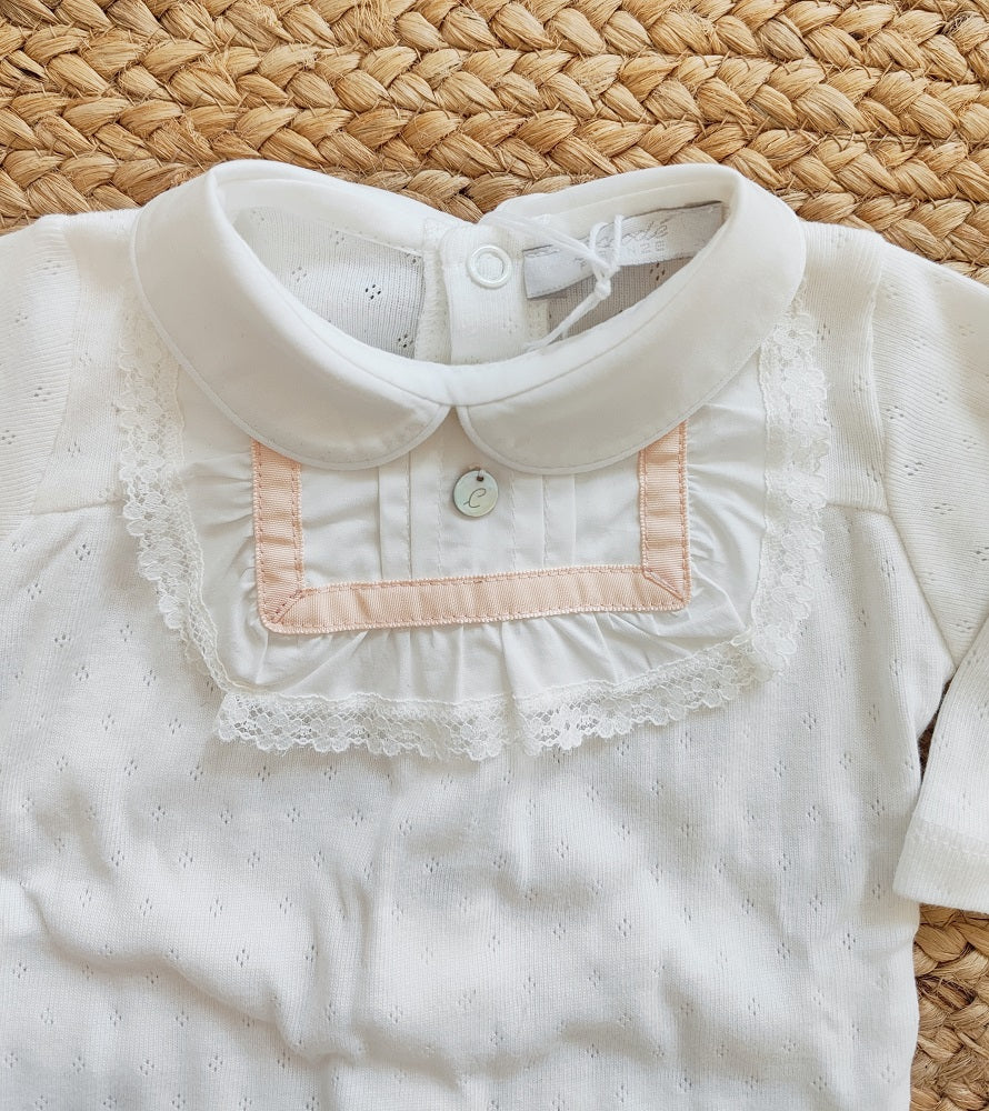 Tutina e Pagliaccetto in jersey traforato Coccodè