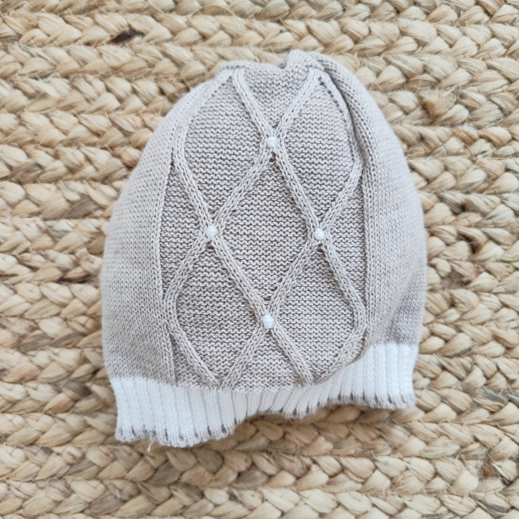 Tutina + cappellino + scarpine in filo di cotone Aurora