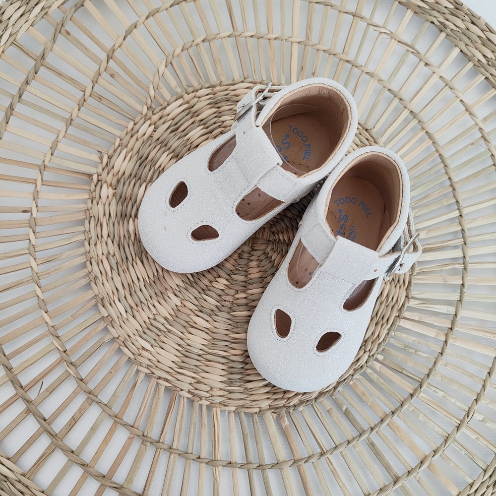 Scarpe Occhio di bue glitter primi passi Angelitos