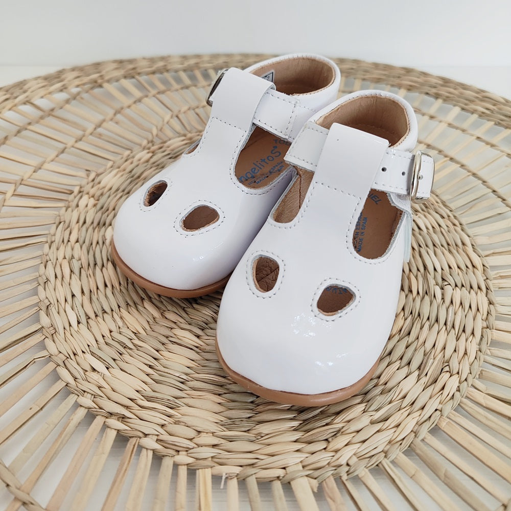 Scarpe Occhio di bue in vernice primi passi Angelitos