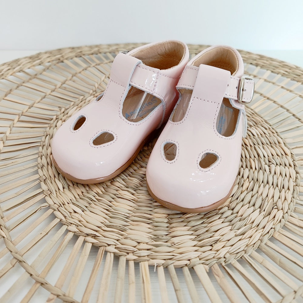 Scarpe Occhio di bue in vernice primi passi Angelitos