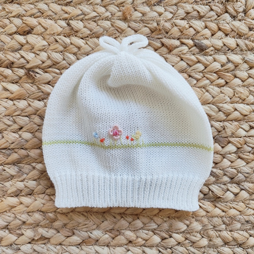 Completo+ bavetta + cappellino + scarpette in filo di cotone Jolie Juliet