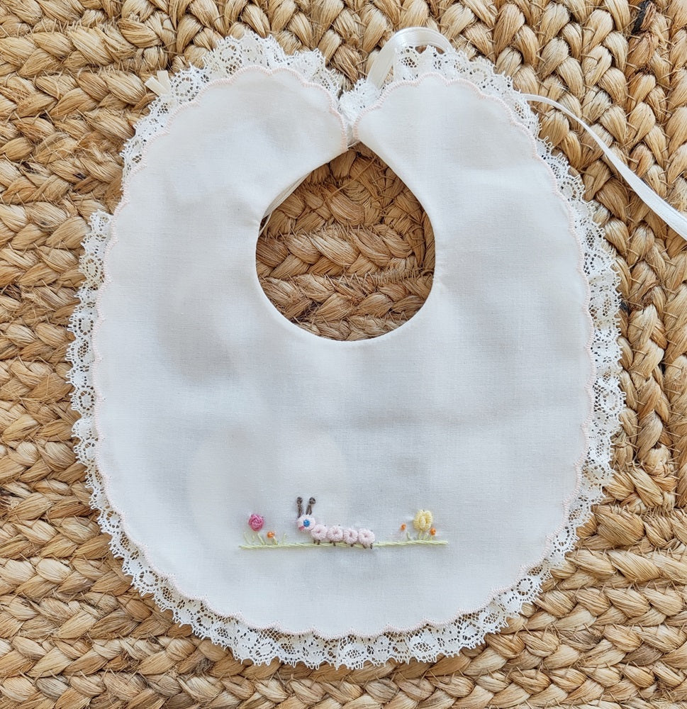 Completo+ bavetta + cappellino + scarpette in filo di cotone Jolie Juliet