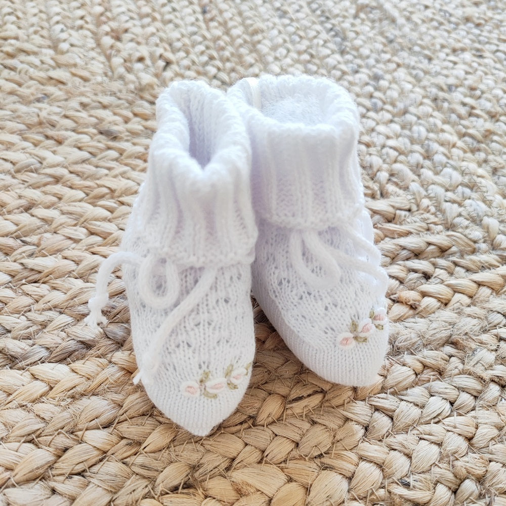 Tutina + bavetta + scarpette in filo di cotone Jolie Juliet