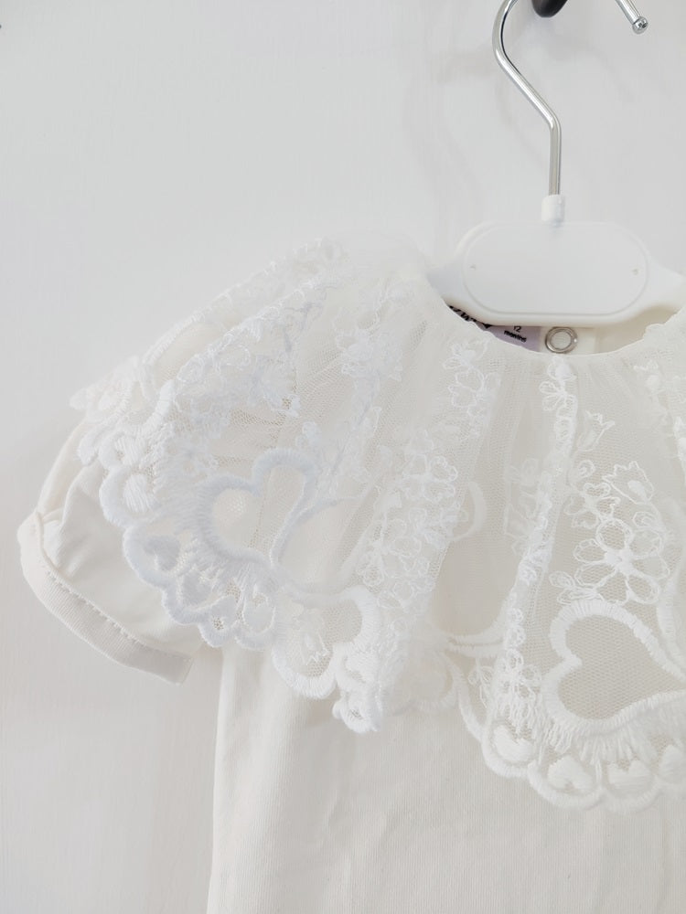 Body e T-shirt con collo in pizzo Phi Clothing