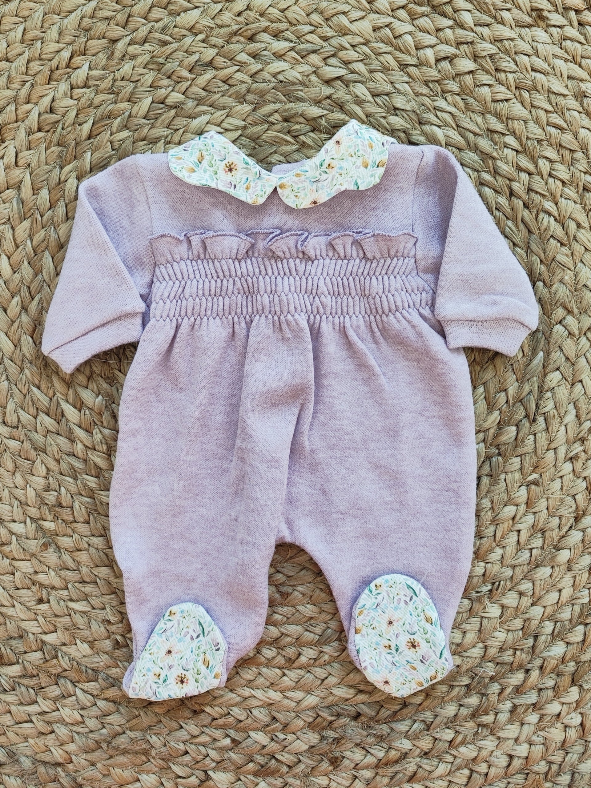 Tutina - Completino e Bavetta in cotone caldo Baby Vip