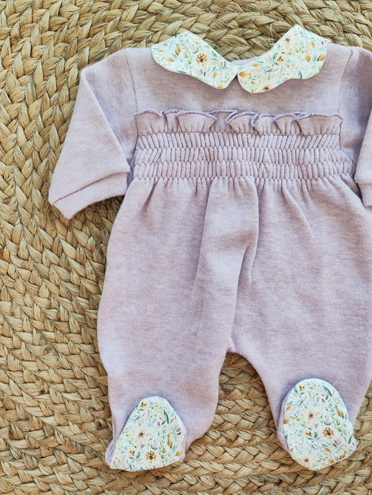 Tutina - Completino e Bavetta in cotone caldo Baby Vip