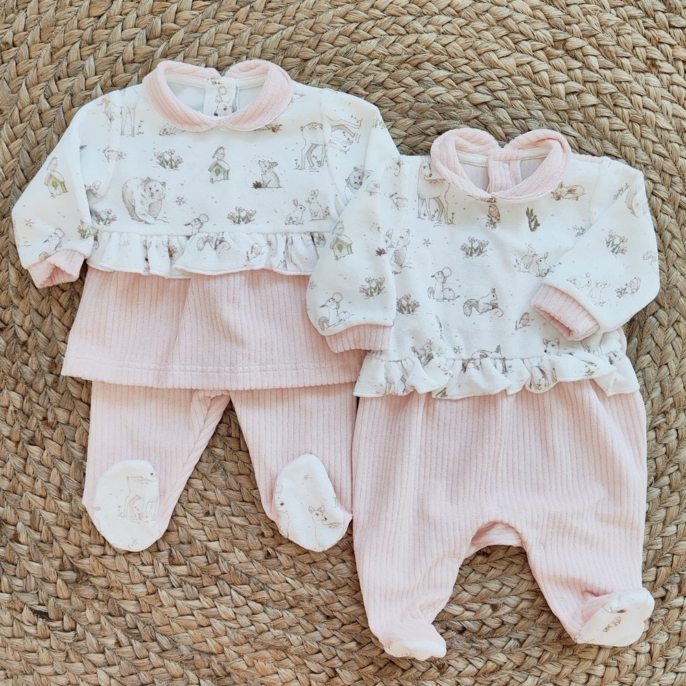 Tutina e Completino in ciniglia Baby Vip