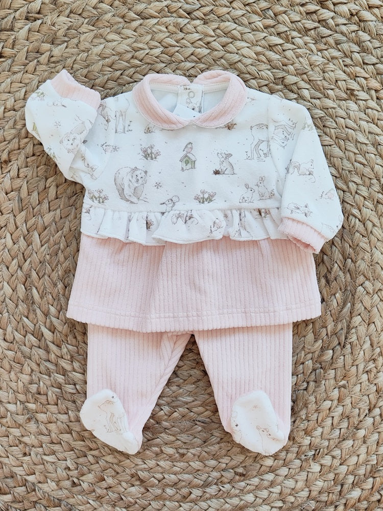 Tutina e Completino in ciniglia Baby Vip